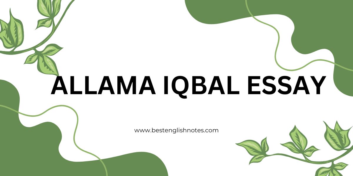 Allama Iqbal Essay