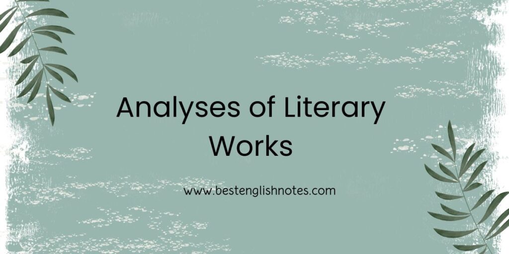 Literary Analysis