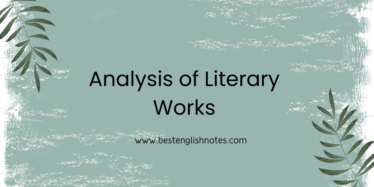 Literary Analysis