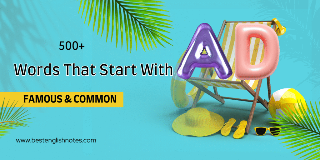 words that start with ad